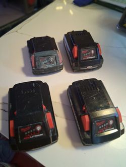 Milwaukee M18 RedLithium Battery Pack Lot of 4