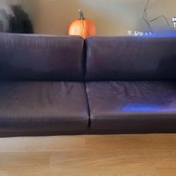 Faux Leather Sofa