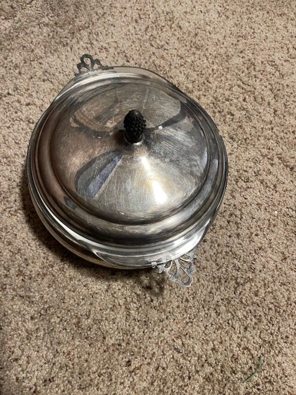 Vintage Silver Serving Dish