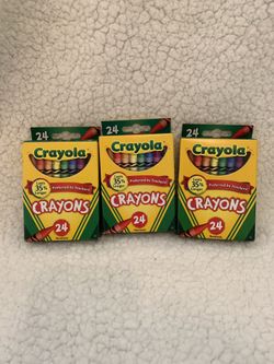 3-Pack Crayola Crayons Box of 24 Nontoxic