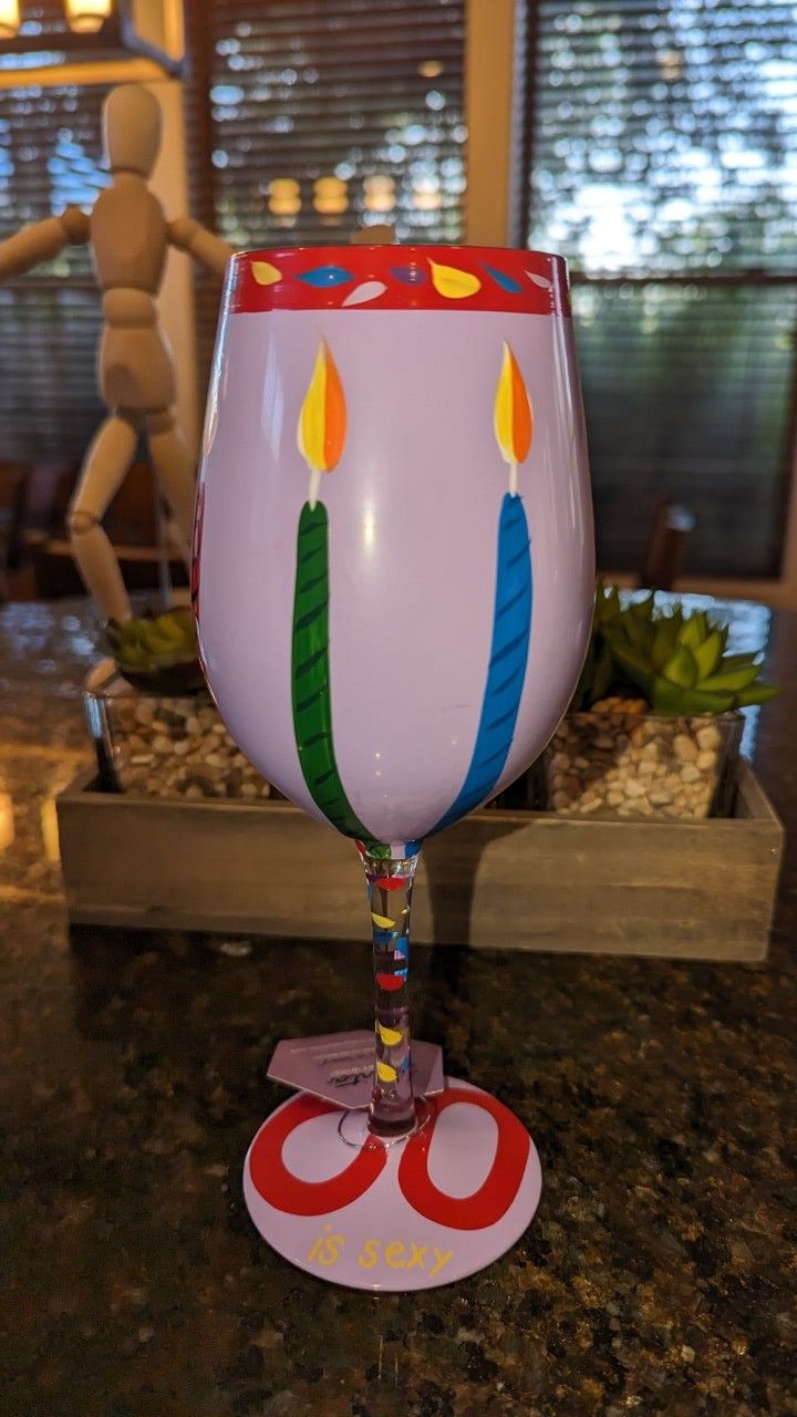 Lolita "60 Is Sexy" Birthday Wine Glass