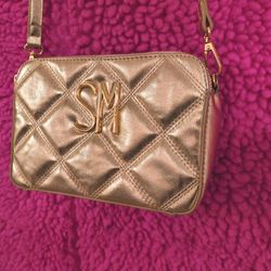 Gold Steve Madden Purse