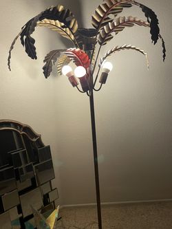 Palm tree floor lamp