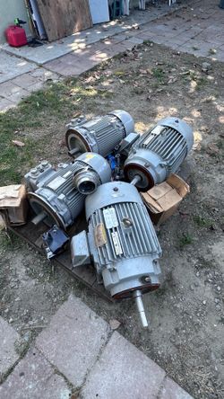 4 Baldor 15 hp electric motors  brand new $1000 all or $350 each.