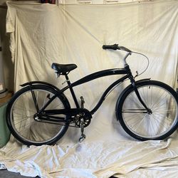 GREENLINE brand 3 speed  26” coaster brake beach  cruiser bicycle ready to ride this pictured