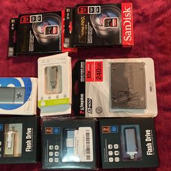 flash drive all brand new all for $60