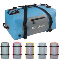 110L Waterproof Duffel Bag, Large Capacity, Adjustable Thickened Straps and Handles, Zip Closure, Air Valve Keeps Equipment Safe, Perfect For Boating 