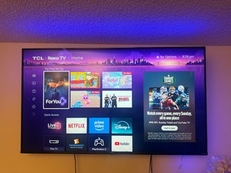 TCL Roku Smart TV 65in. w/ soundbar