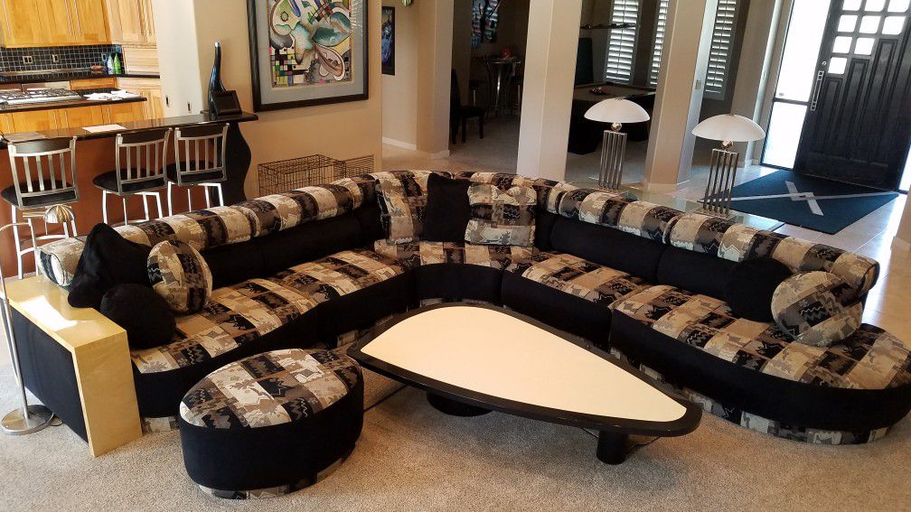 Custom couch and table