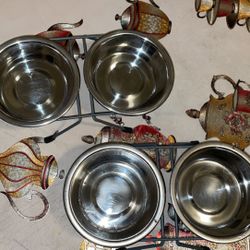 Elevated Cat/dog Water/food Bowls 