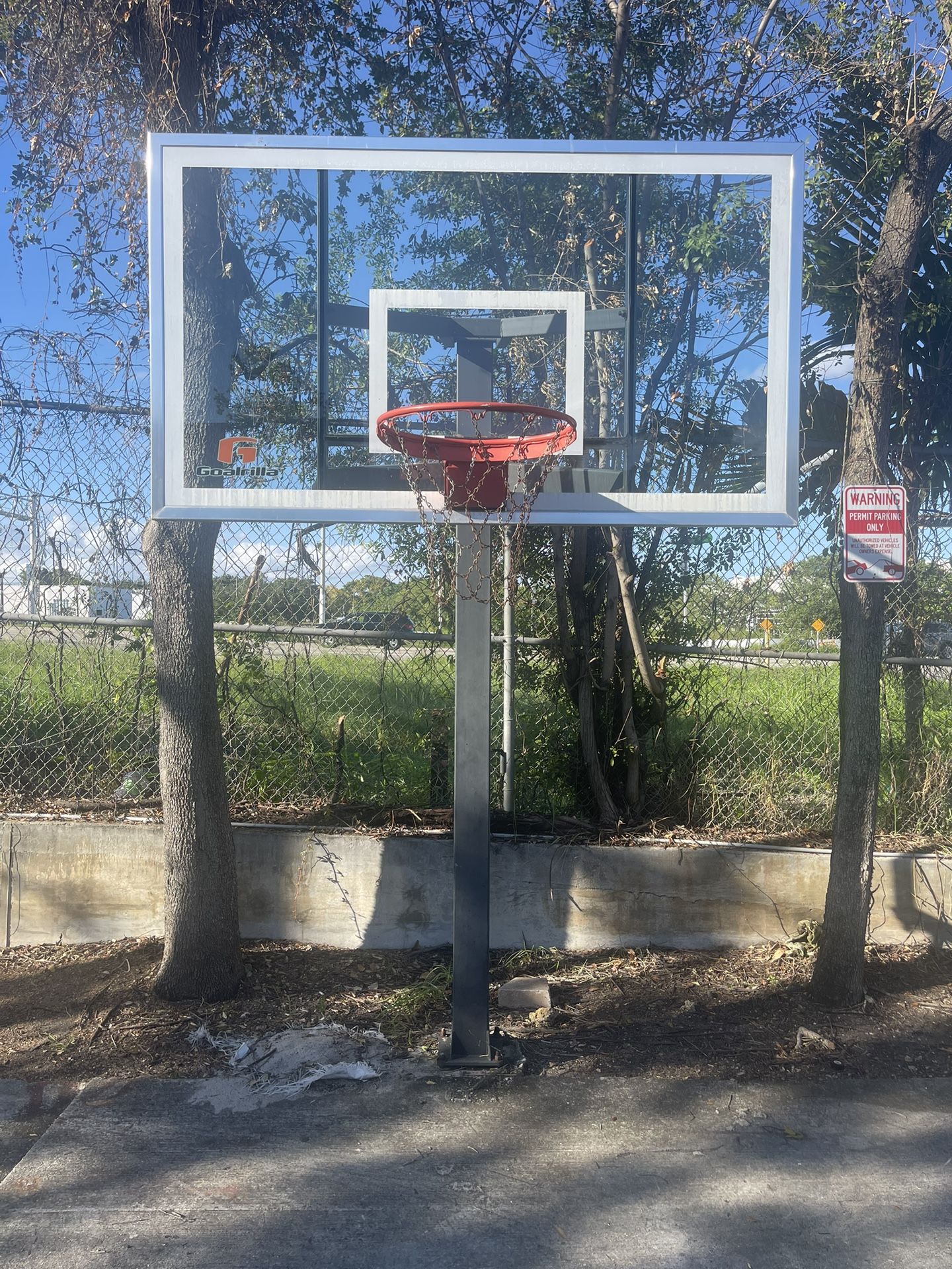 Basketball Ball Hoop In Ground