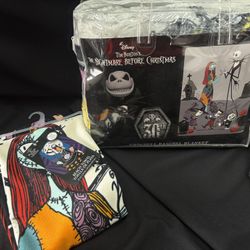 The Nightmare Before Christmas Twin Blanket/ Beach Towel