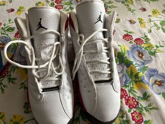 Air Jordan 13 White Red Sneakers