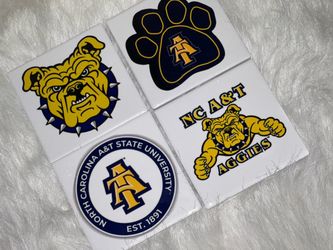NC A&T State University Ceramic Coaster Set