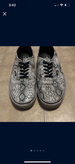 Black And White Snakeskin Vans RARE