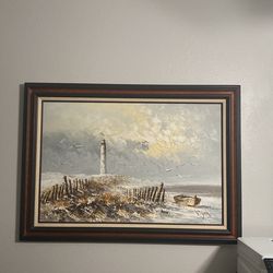 Lighthouse canvas Artwork picture frame