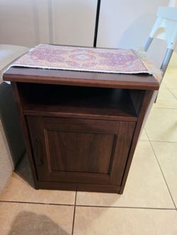 Side table with storage