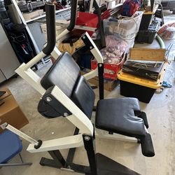 Plate-Loaded Seated Ab Crunch Machine