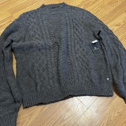 Volcom SHE SAVAGE SWEATER - DARK GREY Size L