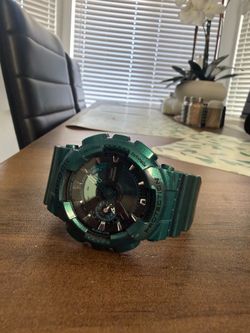 Authentic G-Shock Bold Metallic Green Hue