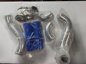 BOPP-MR290 2.5" Aluminum Intercooler Piping Kit - Blue Couplers