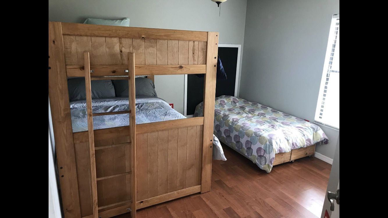 Heavy duty bunk beds. 3 beds