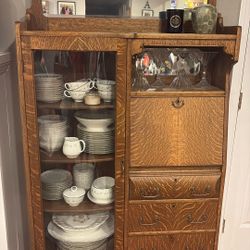 1900’s Tiger Wood Secretary Desk
