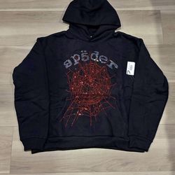 Sp5der Rhinestone Hoodie