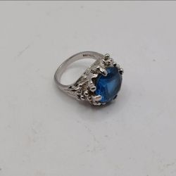 Sterling 925 London BlueTopaz Ring, Size 7