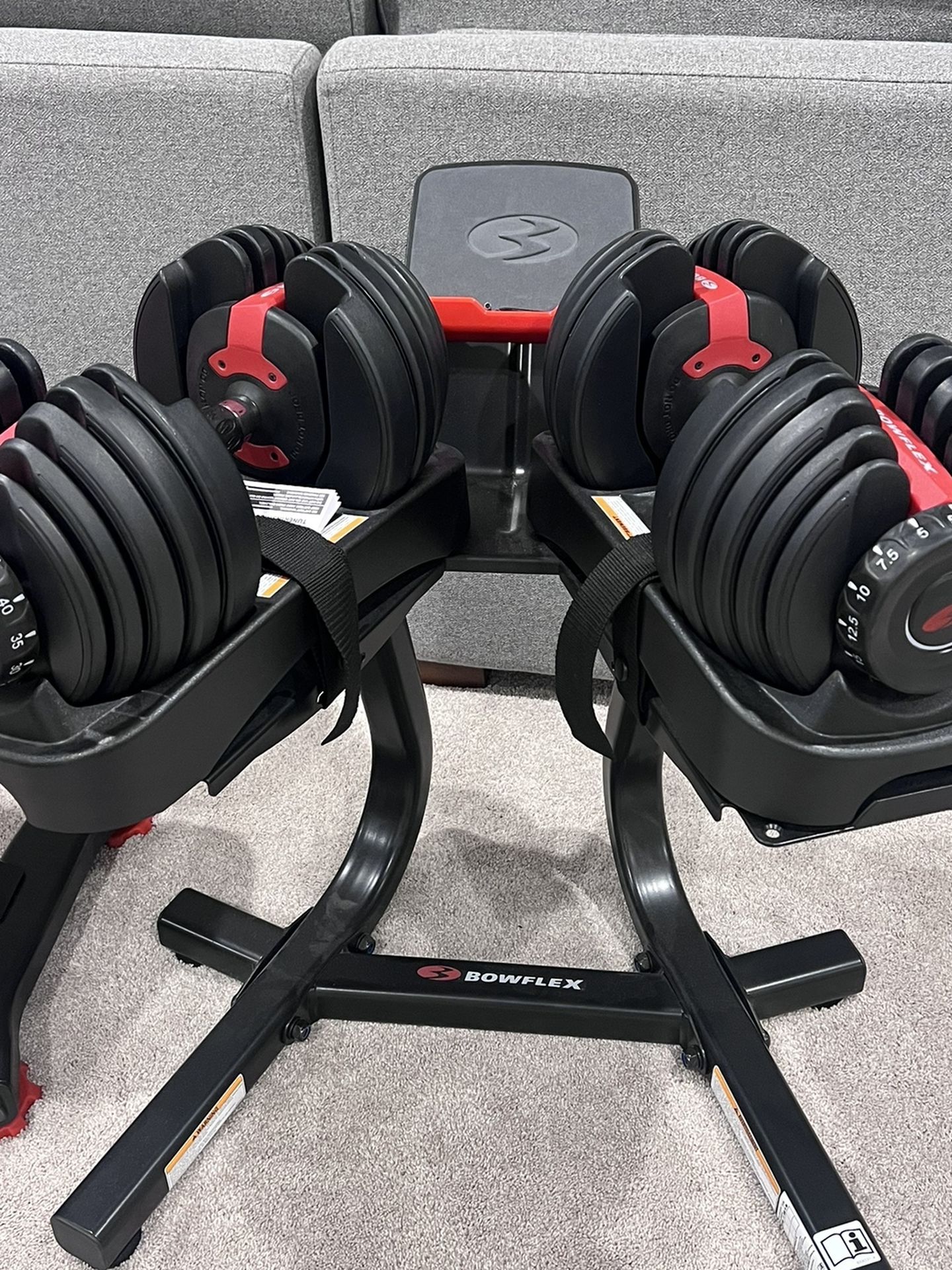 Bowflex 552 adjustable weights WITH stand