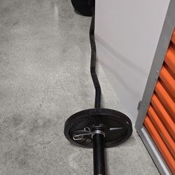 CURL BAR WITH WEIGHT 25 POUNDS SET