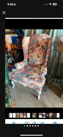 Vintage wing chair