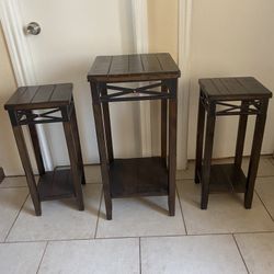 3 Plant Tables ( End Tables ) ( Very Nice ) 