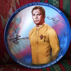 Star Trek plate Captain Kirk
