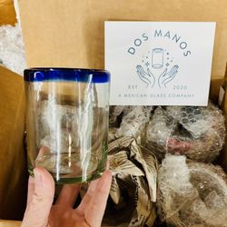 Mexican Hand blown Drinking Glasses