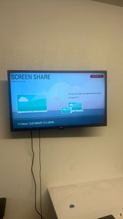 LG 32” TV With Miracast