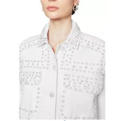 Jacket -Women"s Large White Denim Jacket