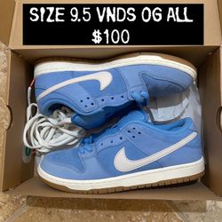 Size 9.5 - Nike SB Dunk Low Pro ISO University Blue Gum