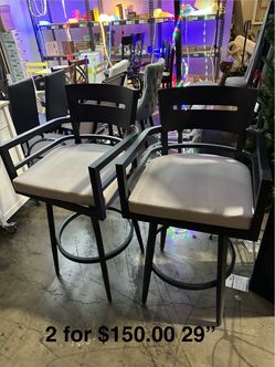 Sales Set of 2 Barstools Starting at $55.00 Bar Stool Chair