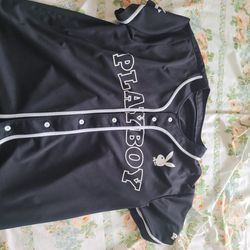 Playboy Black Baseball Jersey