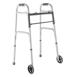 Medline Lightweight Two Button Folding Walker Brand New 