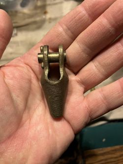 BRASS Merriman Brothers Wire Rope Open Spelter Socket Jaw Rigging sailboat