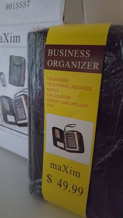business organizer and accessories