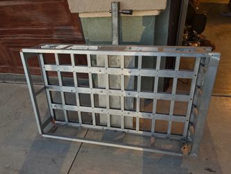 Back of the car trailer cage