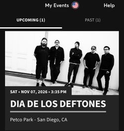 Dia De Los Deftones Tickets