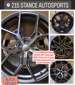 🔥🔥🔥Black Friday SALES! BUY Rims get FREE Tires🔥🔥🔥(only 50 down payment / no credit needed )