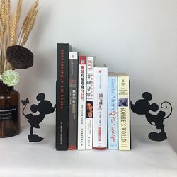Used Like New Book Ends Black Disney Characters