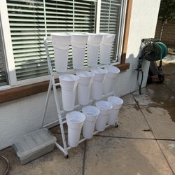 Flower Stand With Buckets