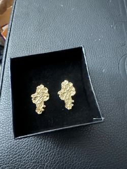 10k nugget earrings