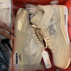 Off White Jordan 4 Sail 10 Mens 